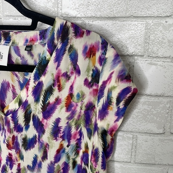 CAbi Plume Feather Print Blouse - Picture 10 of 12